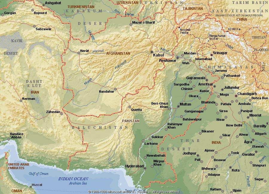 pakistan haritalari