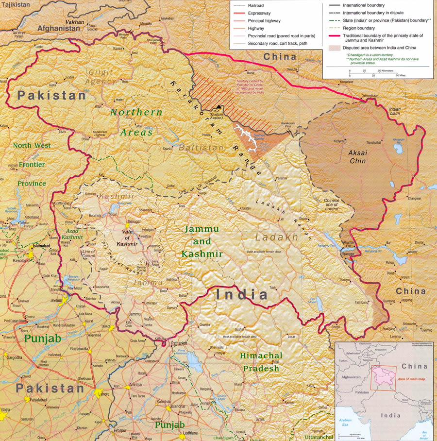 pakistan haritasi kesmir