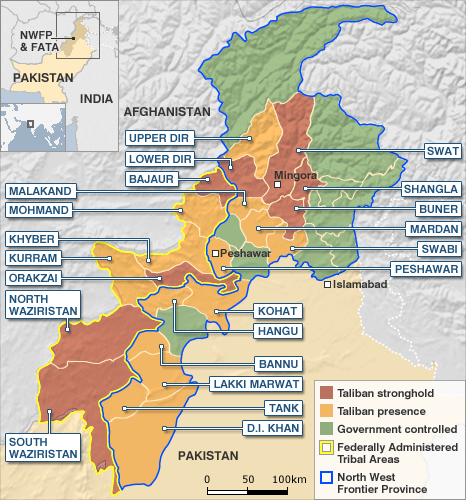 pakistan haritasi taliban varlik