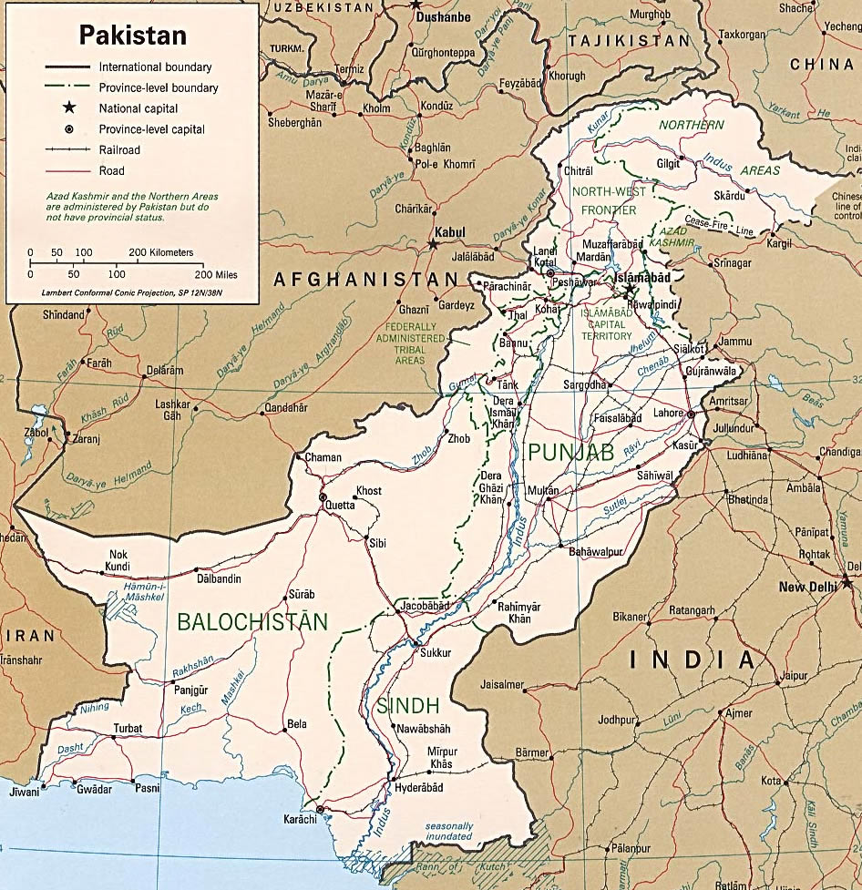 pakistan politik haritasi