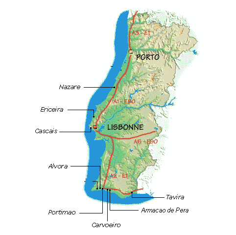 portekiz sahil haritasi
