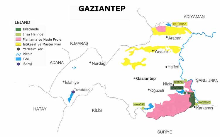 Gaziantep haritası