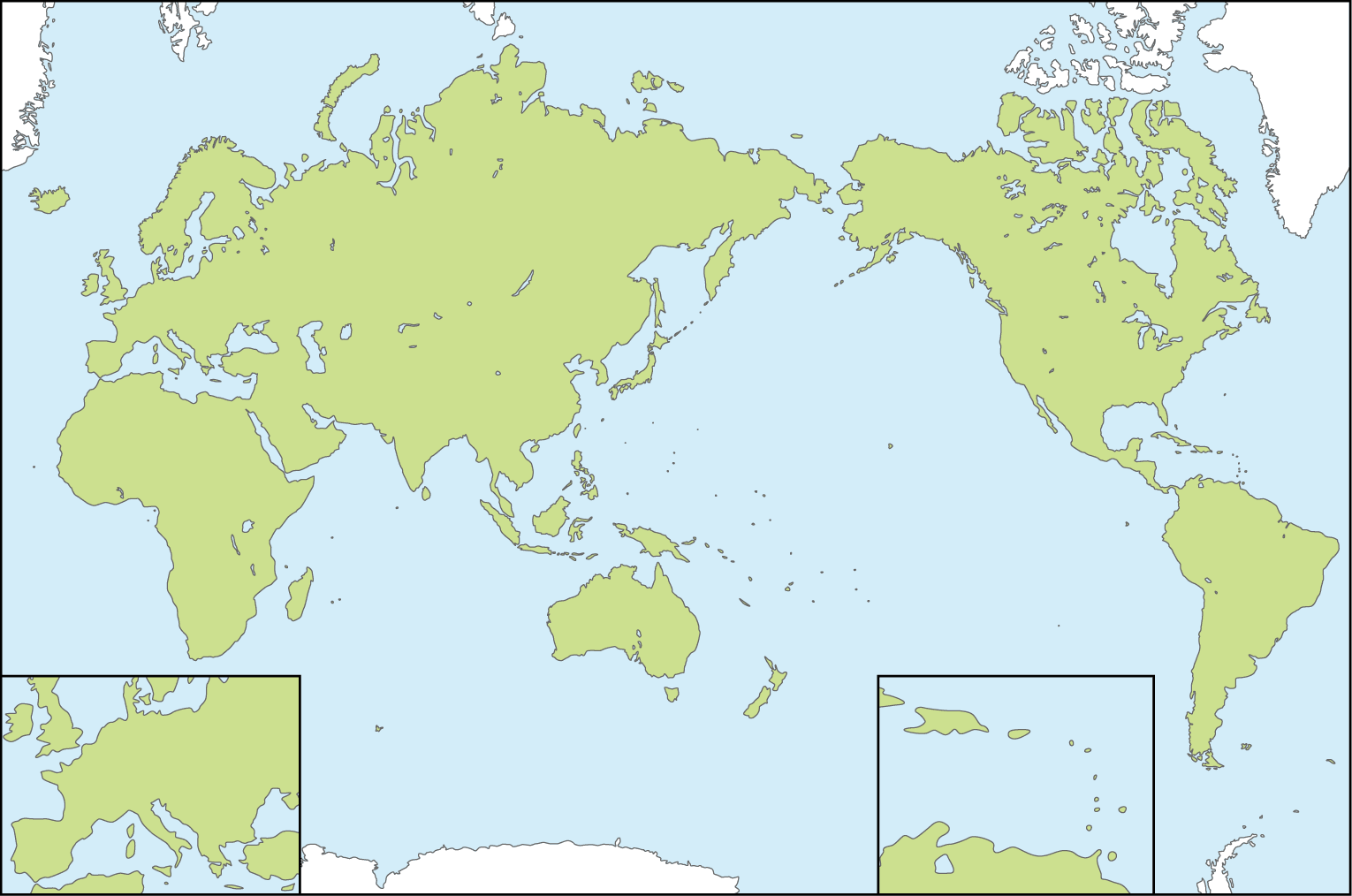 Boş Dünya Haritası