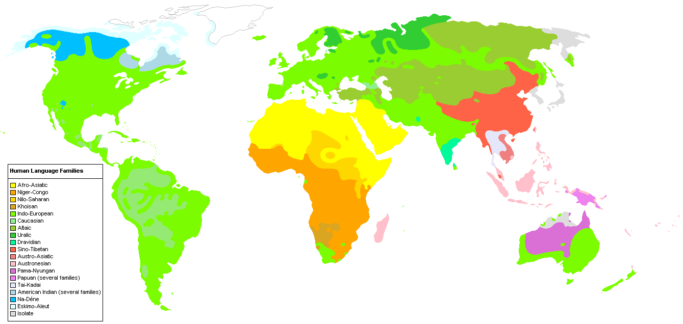 Dünya Dilleri Haritası
