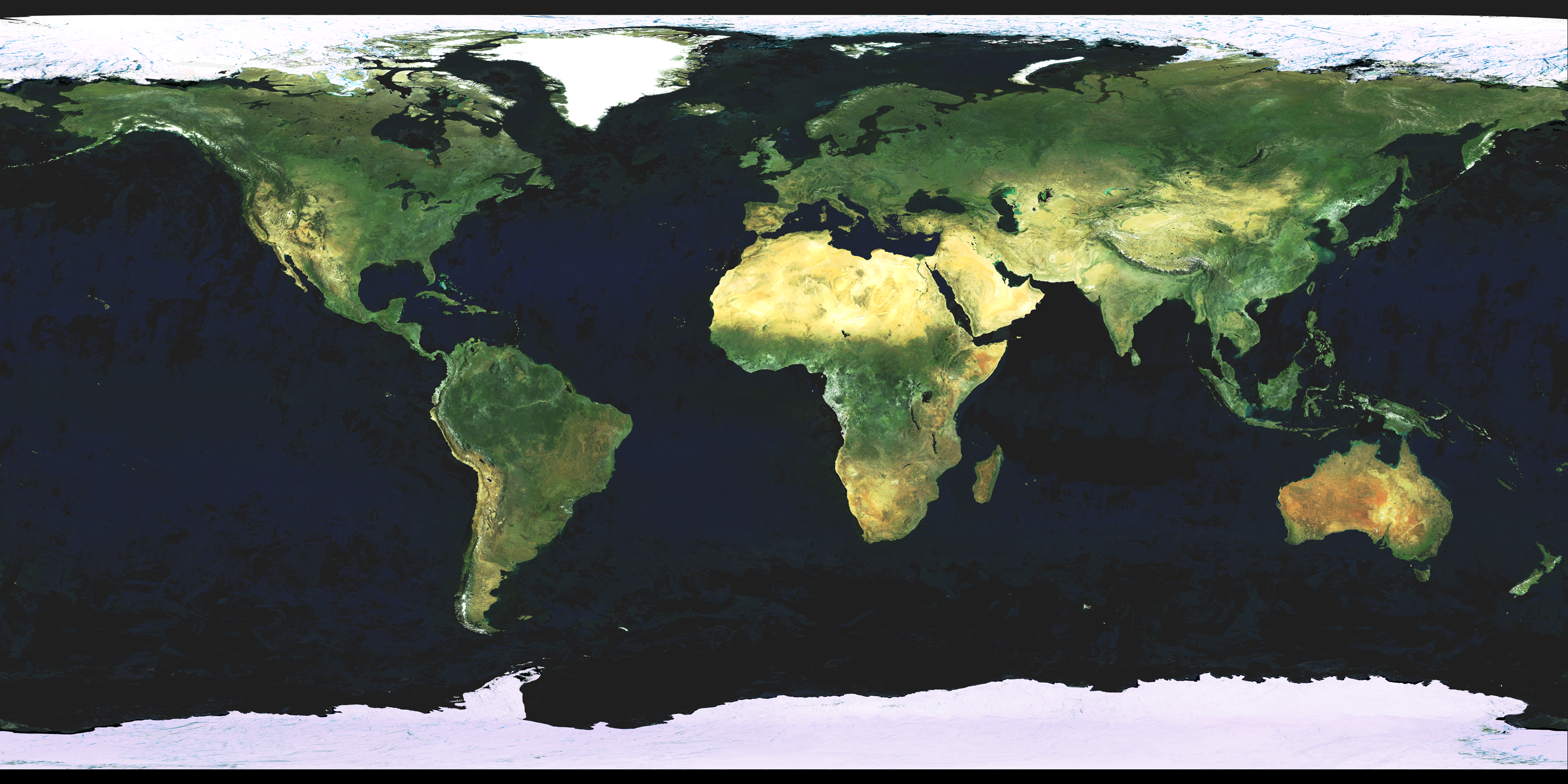 Dünya Uydu Haritası