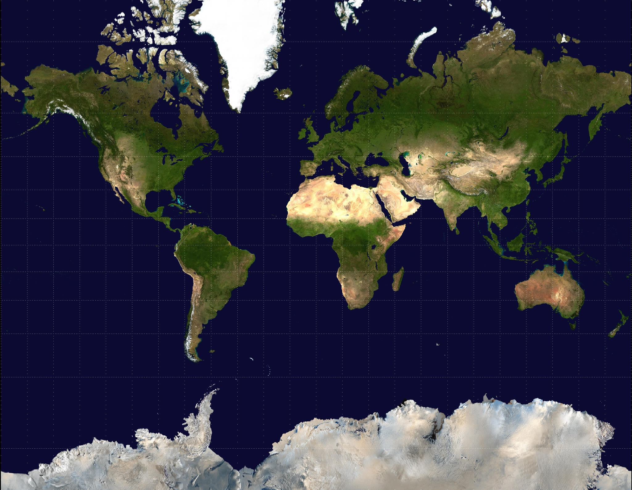 Dünya Haritası Uydudan Boş Harita