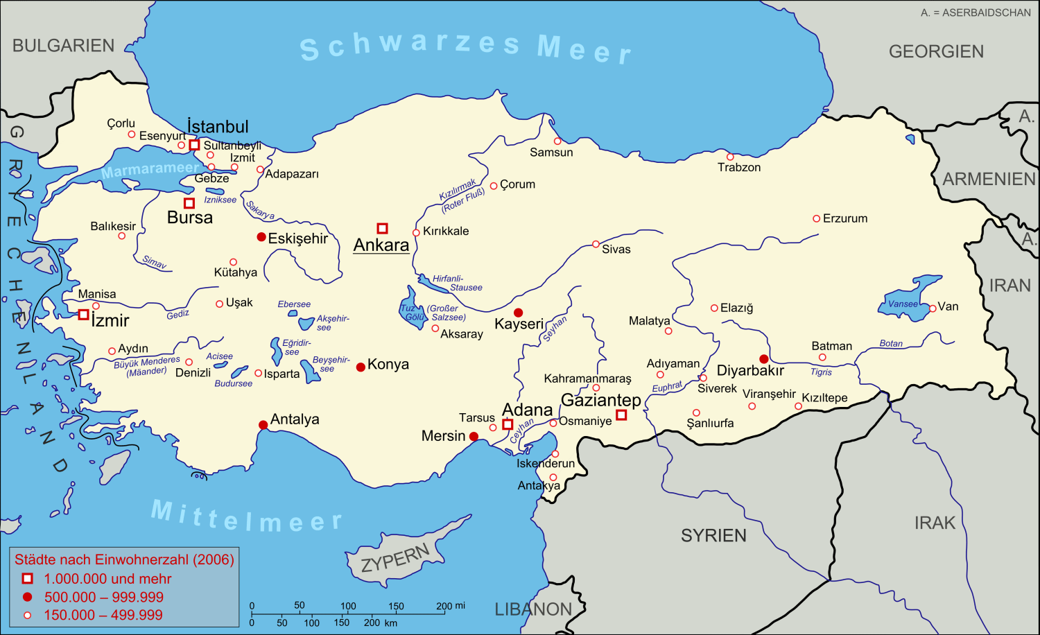 Turkiye Haritasi Sehirler Ve Ilceler