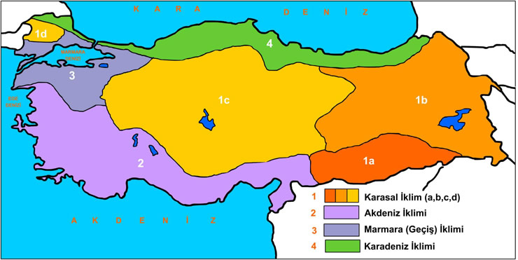 Türkiye İklim Haritası
