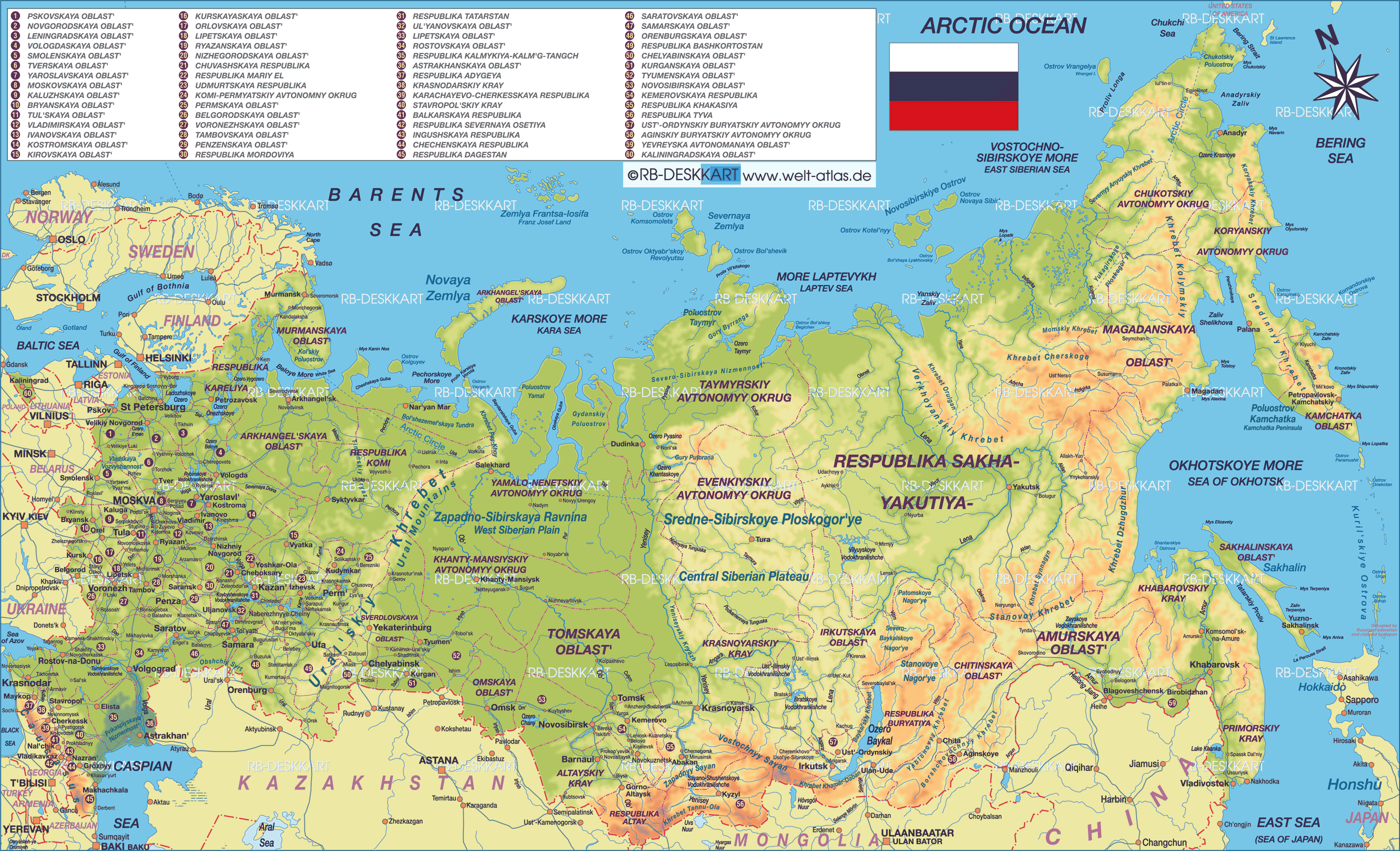 harita rusya b