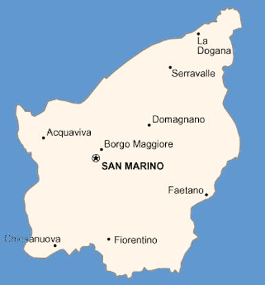 San Marino haritasi