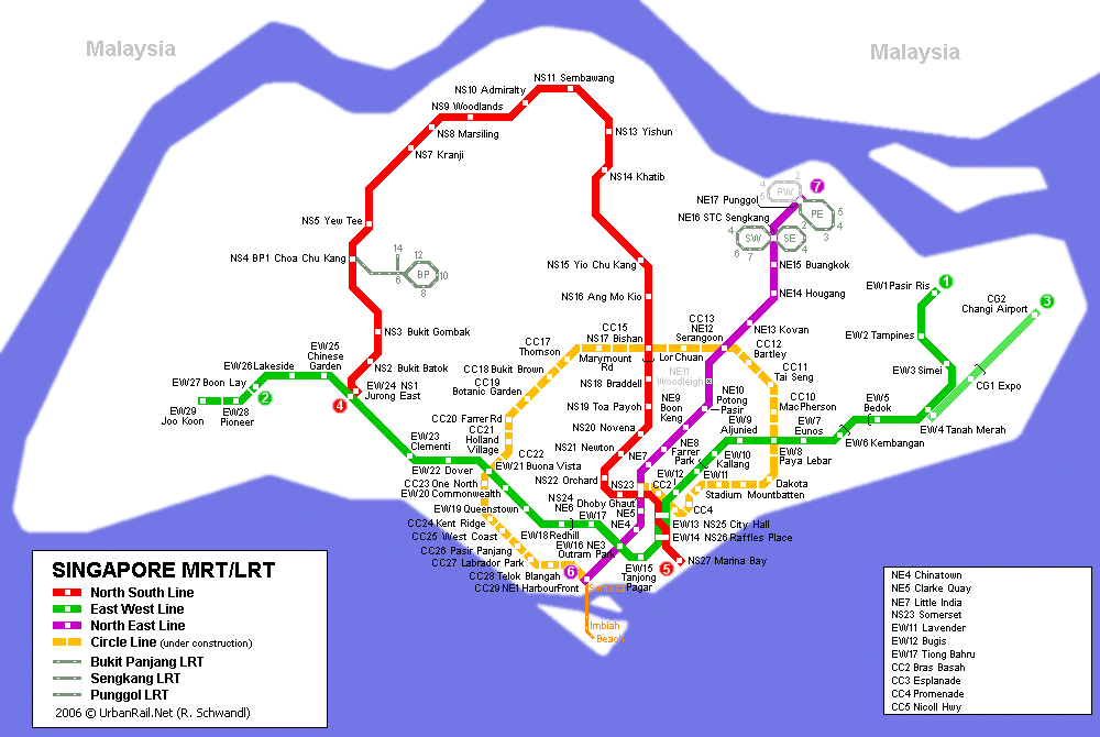 singapur metro haritasi