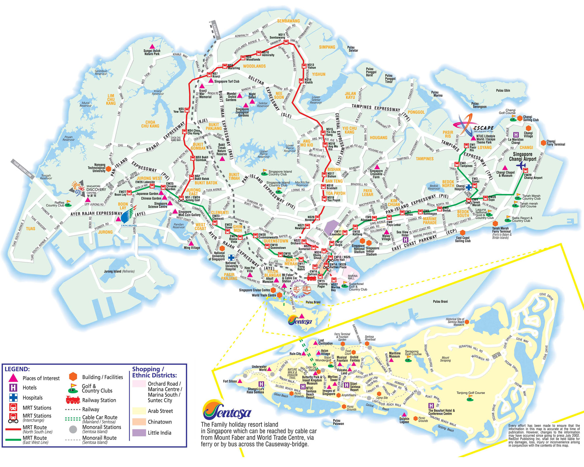 singapur turist haritasi