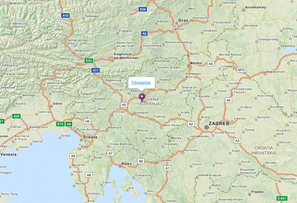 harita slovenya
