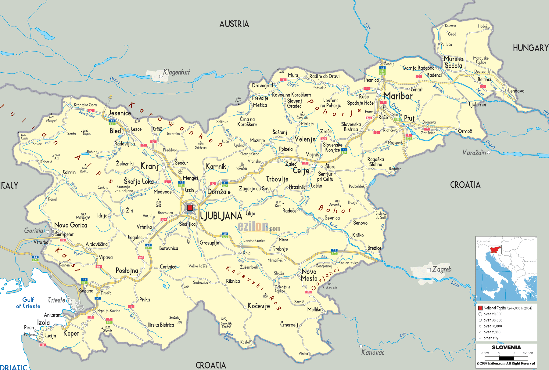 siyasi haritasi slovenya