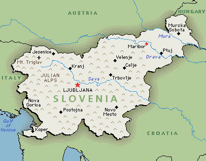 slovenya haritalari