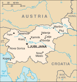 slovenya haritasi