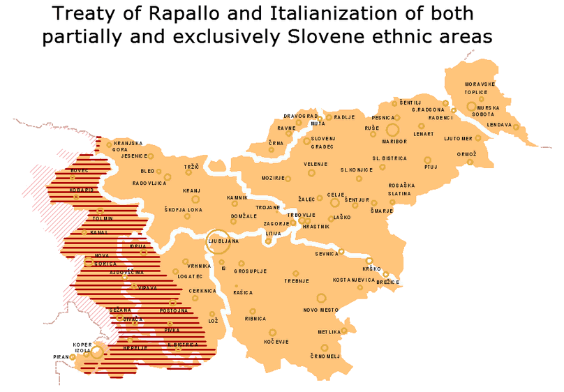 slovenya yerlesim haritasi