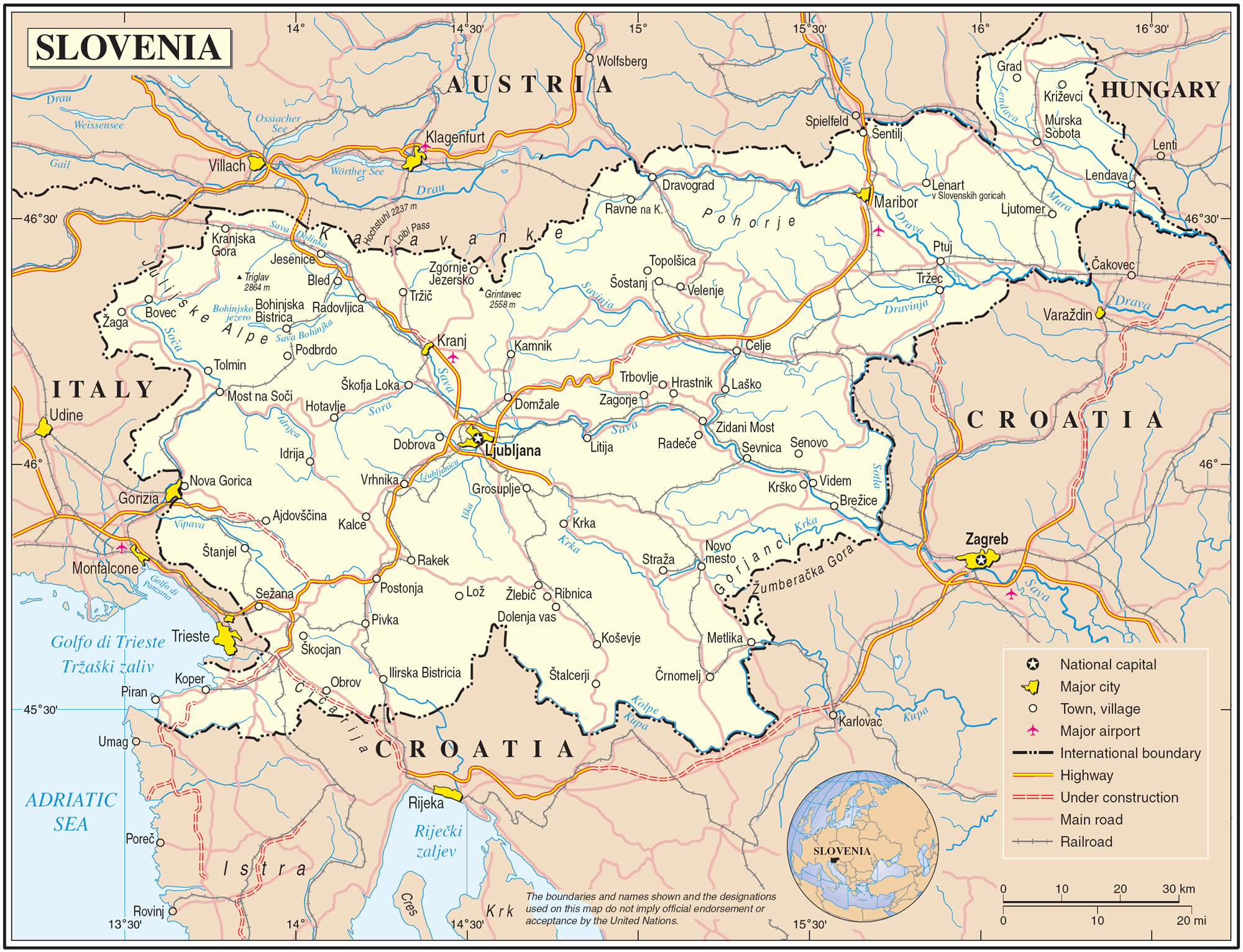slovenya yol haritasi