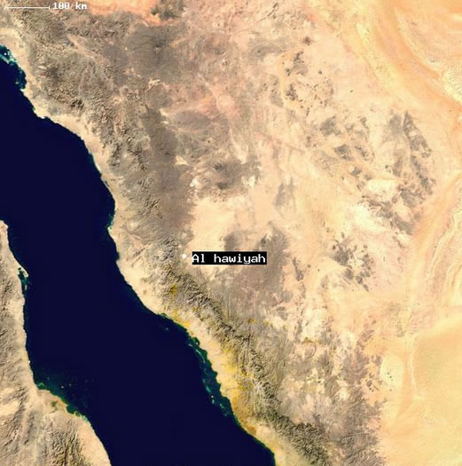 Al Hawiyah uydu haritasi
