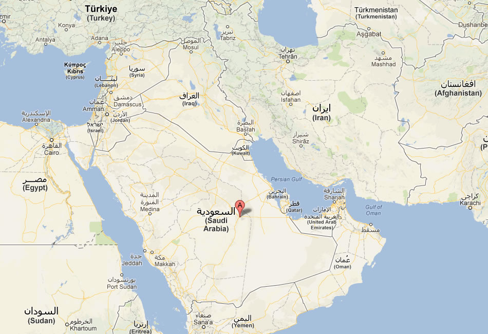 harita Al Kharj suudi arabistan