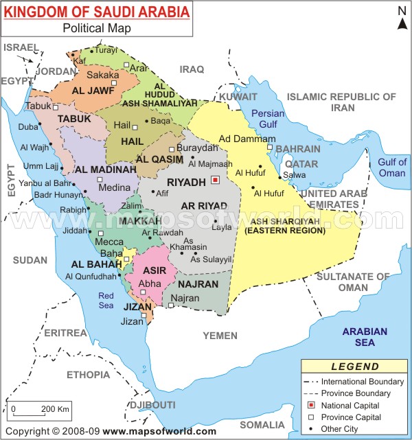 Al Qurayyah haritasi suudi arabistan