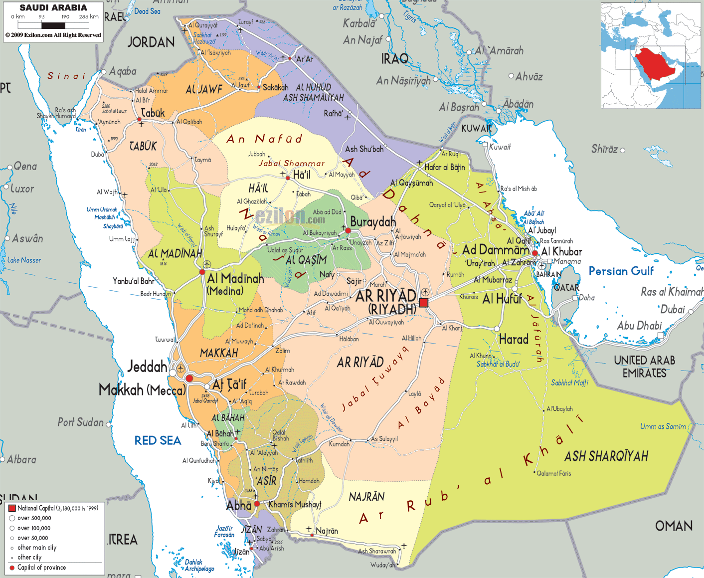 politik haritasi suudi arabistan