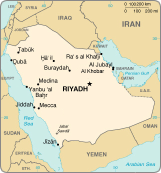 Yanbu al Bahr haritasi suudi arabistan
