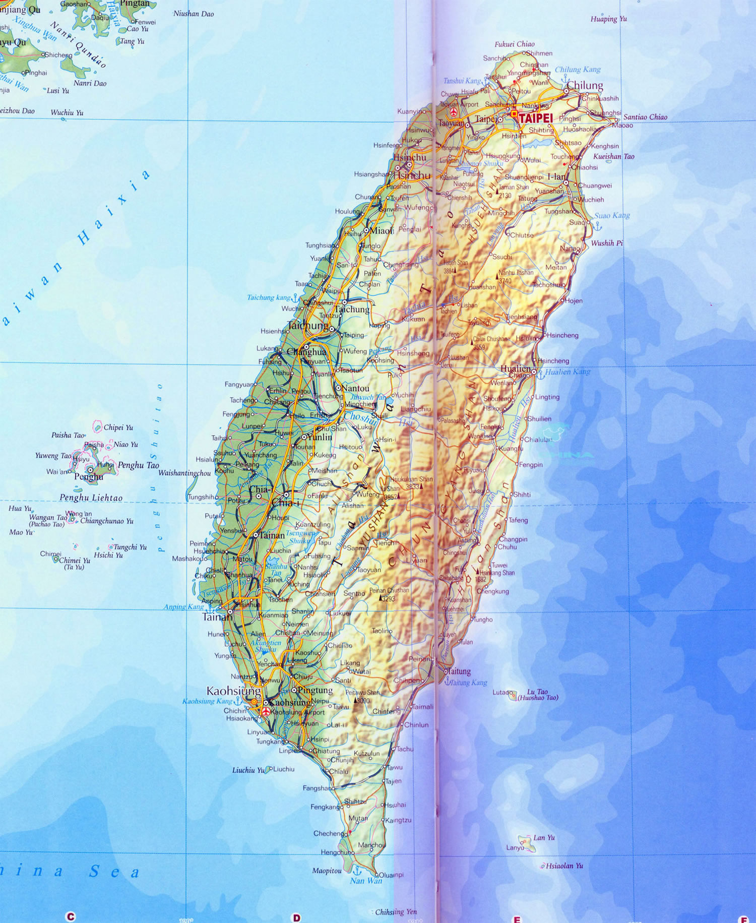 tayvan vilayet haritasi