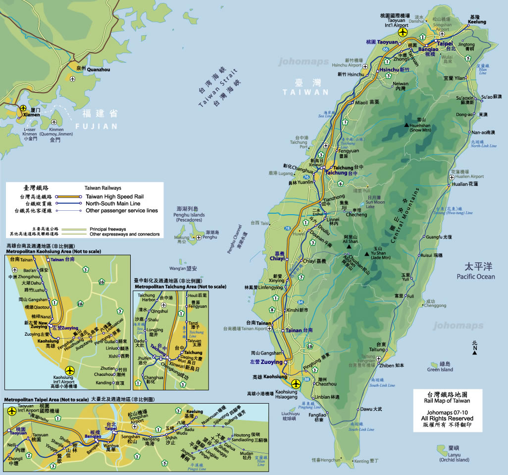 tayvan demiryolu yol haritasi