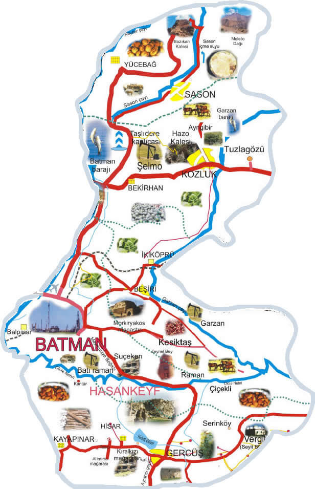 batman turizm haritasi