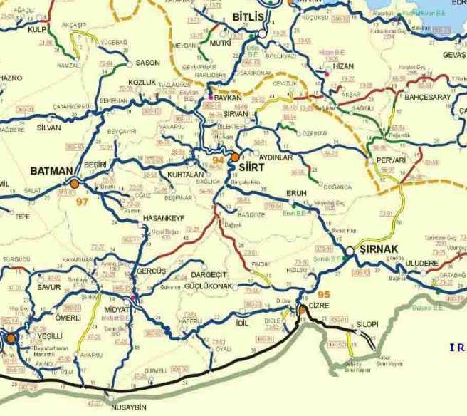 bitlis kara yolu haritasi