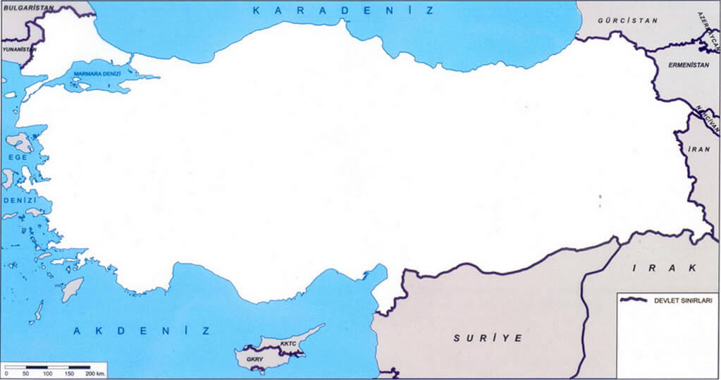 bos turkiye haritasi
