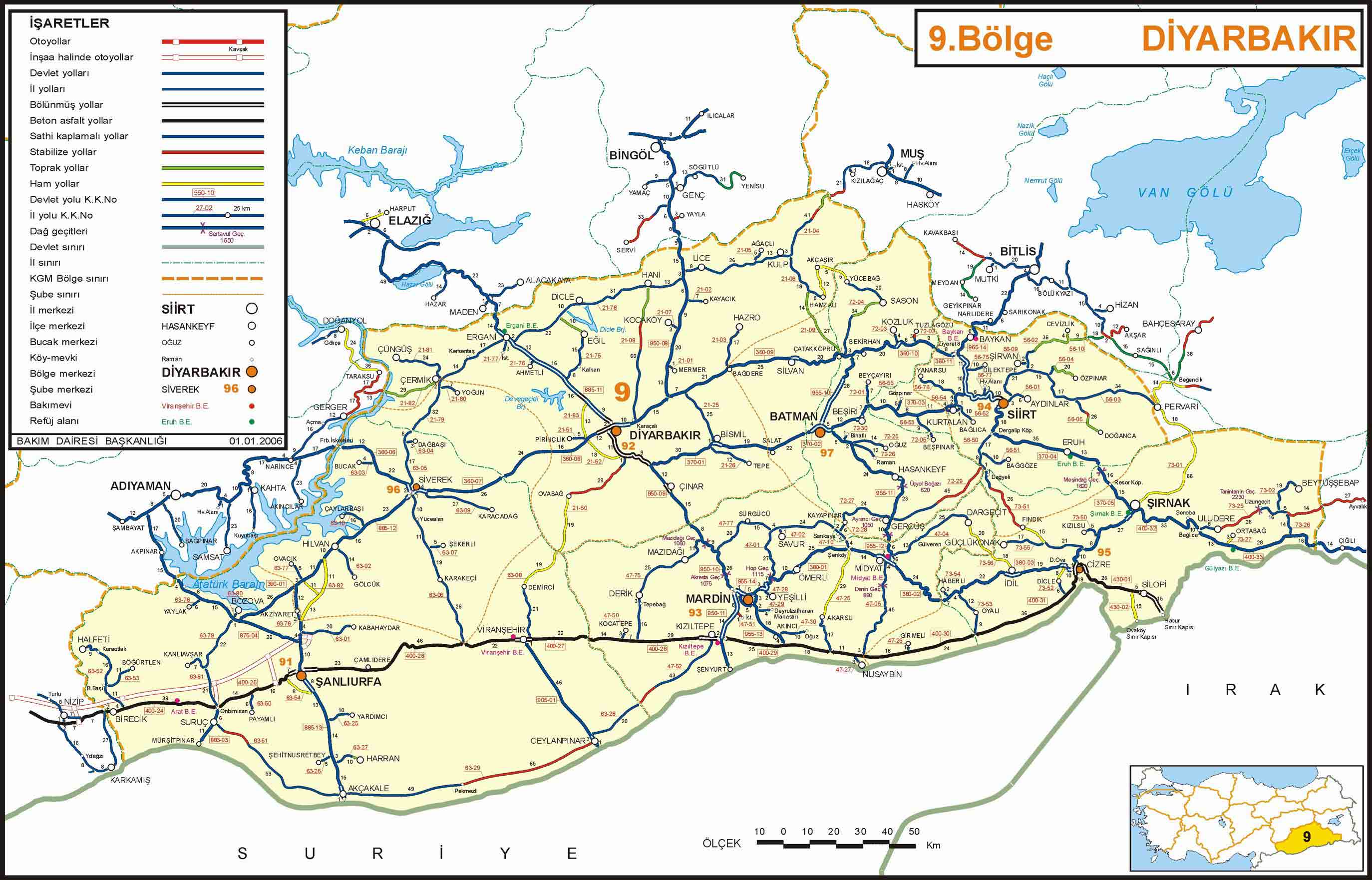 diyarbakir kara yolu haritasi