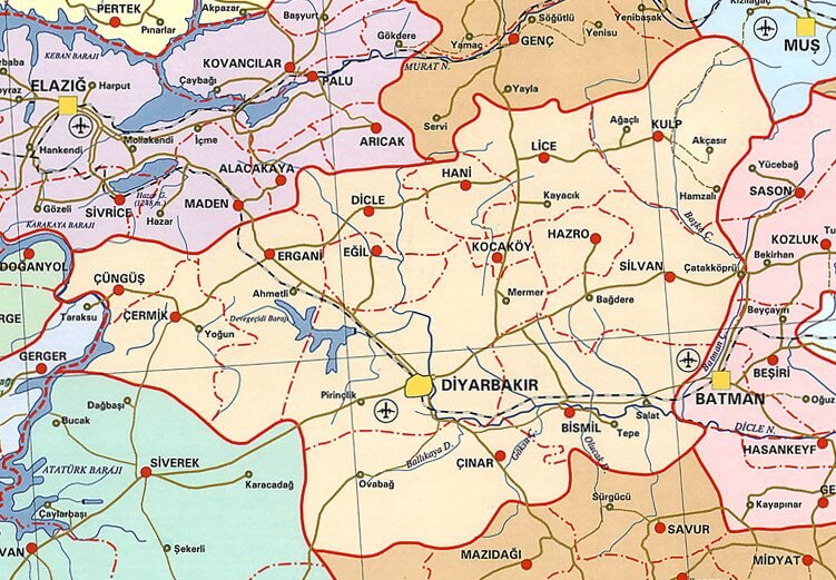 diyarbakir sehir haritasi
