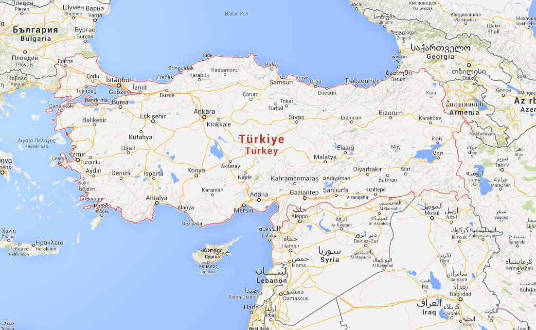 google turkiye haritasi