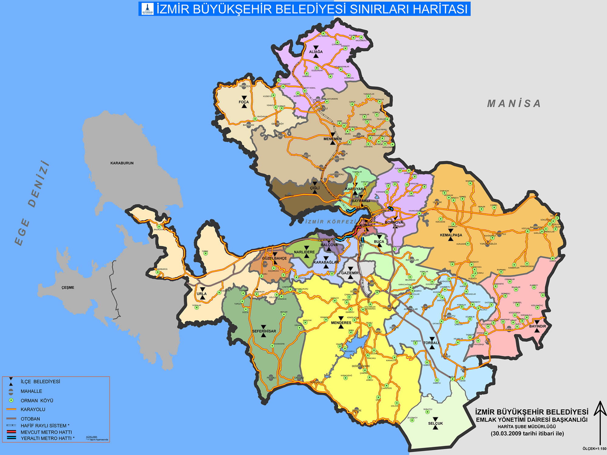 izmir belediyesi haritasi