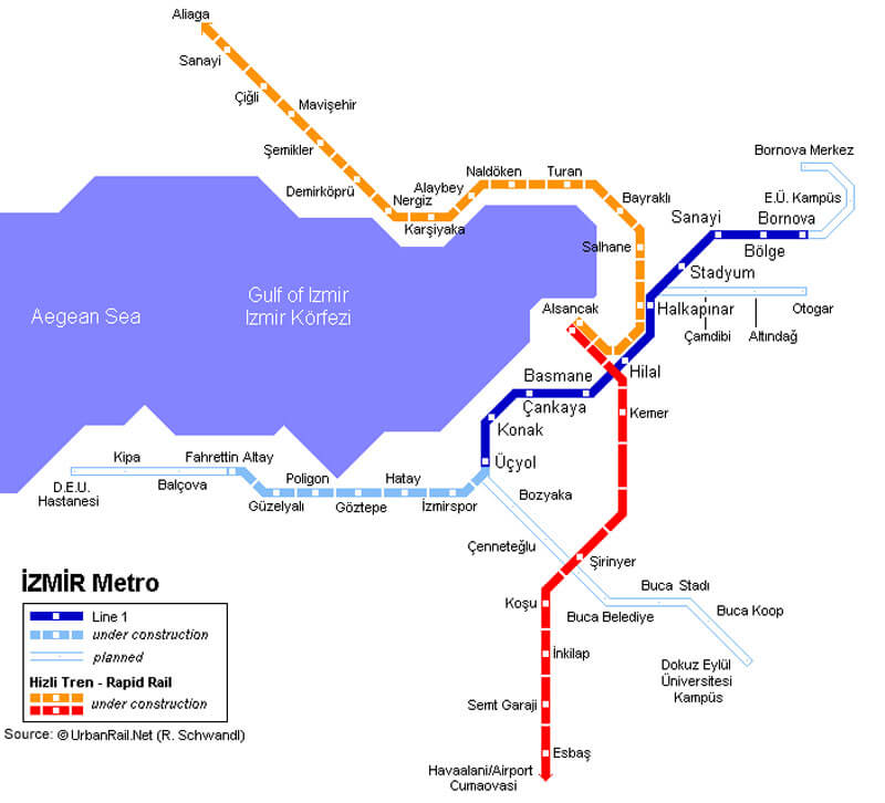 izmir metro haritasi
