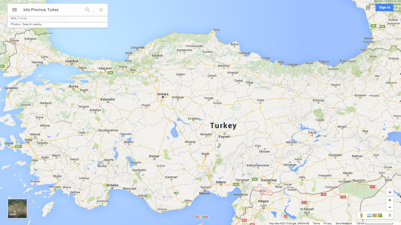 kilis haritasi turkiye