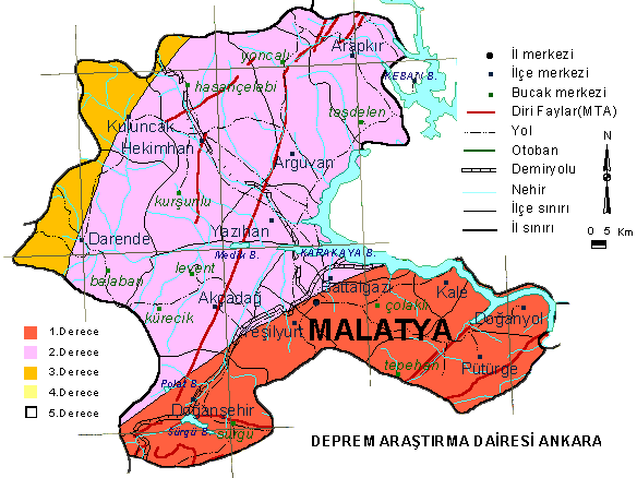 malatya deprem haritasi