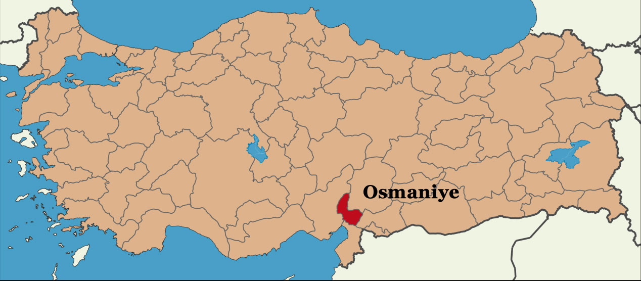 osmaniye konum haritasi