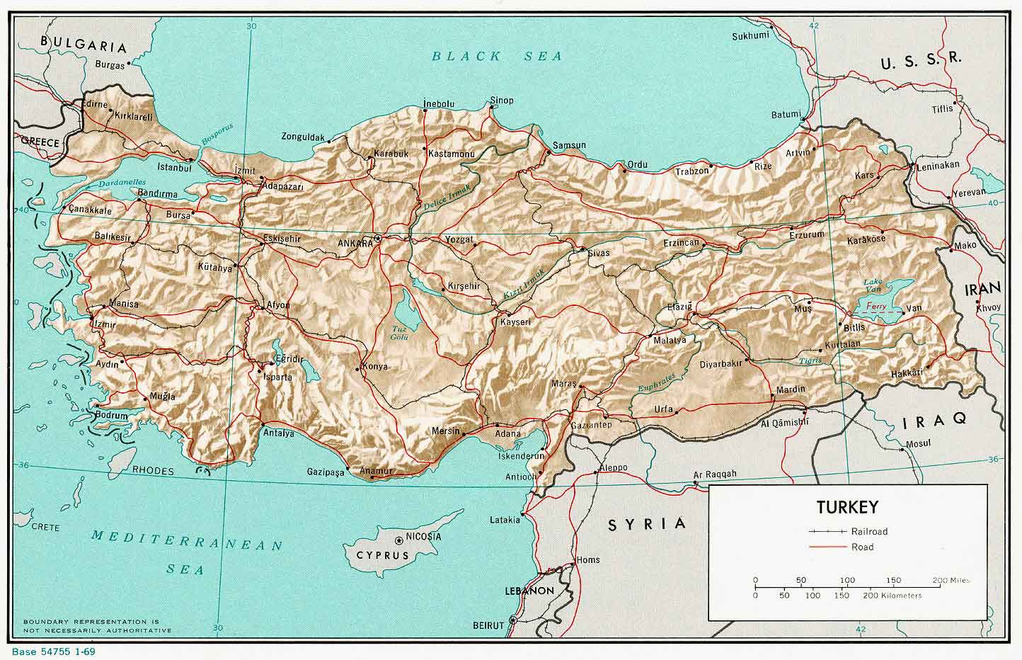 turkiye cografi haritasi