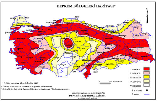 Türkiye Deprem Haritası