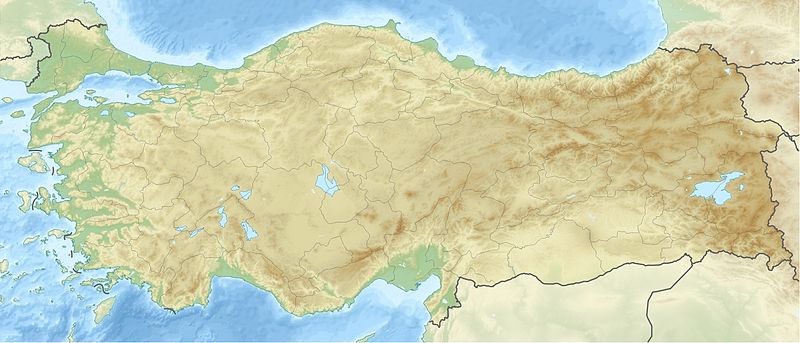 Türkiye Fiziki Konum Haritası