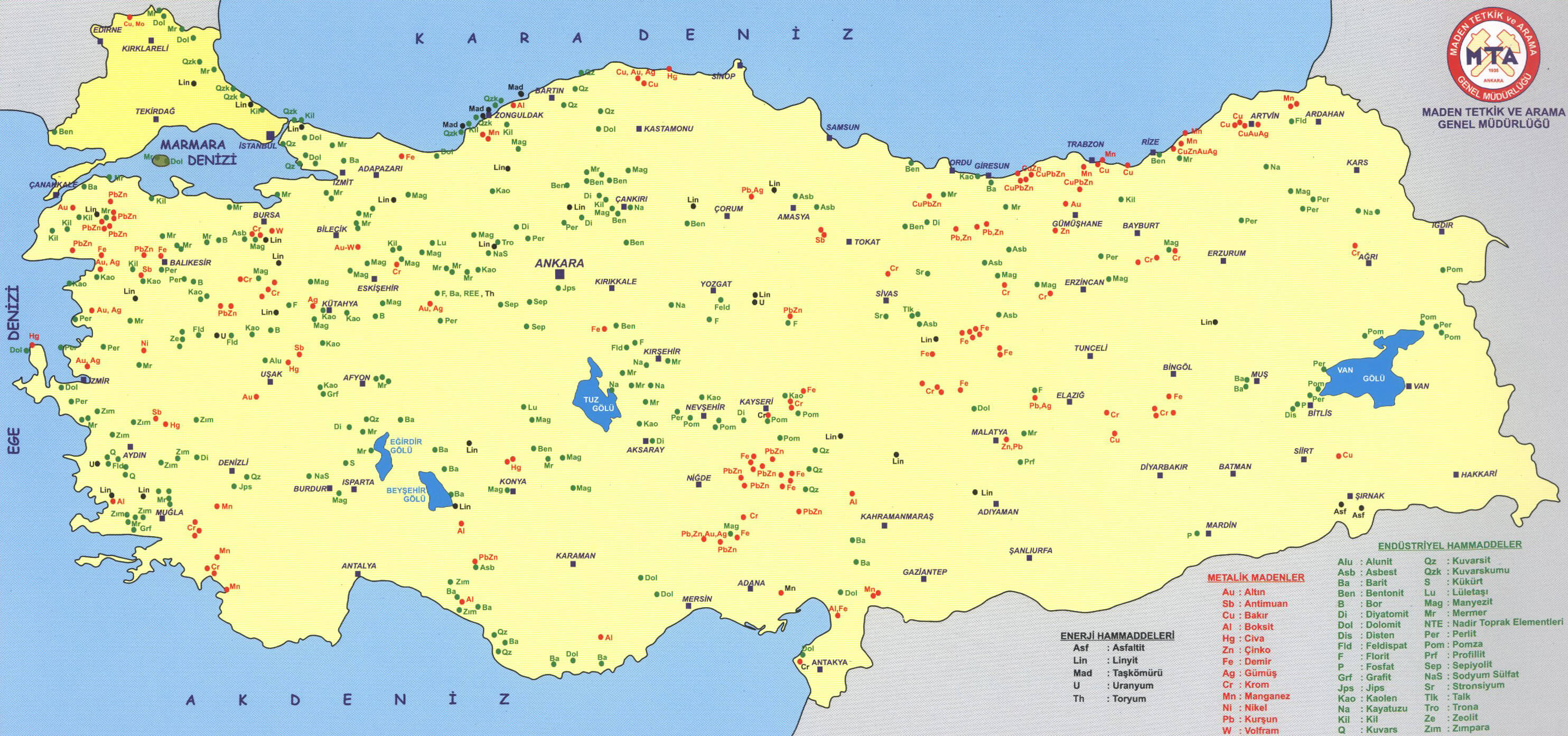 turkiye maden yataklari haritasi