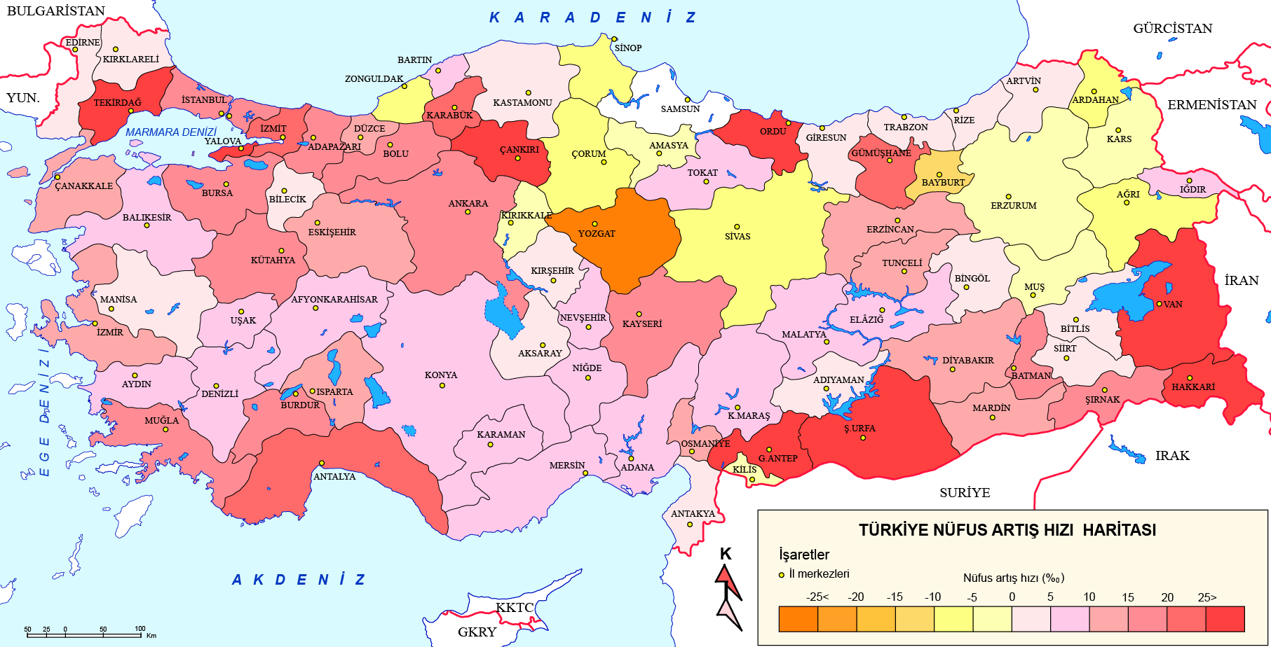 turkiye nufus artisi haritasi