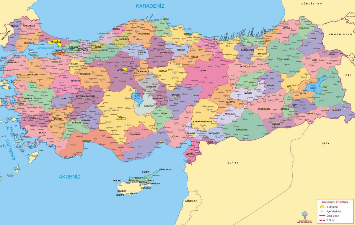 Türkiye Politik Harita