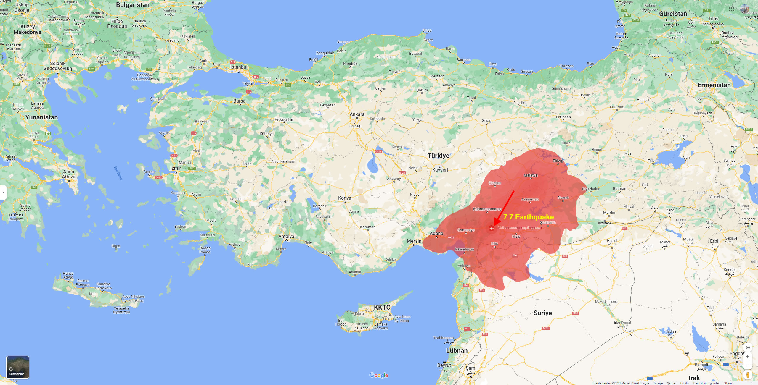 Türkiye Depremi 2023 Etkilenen Bölgeler
