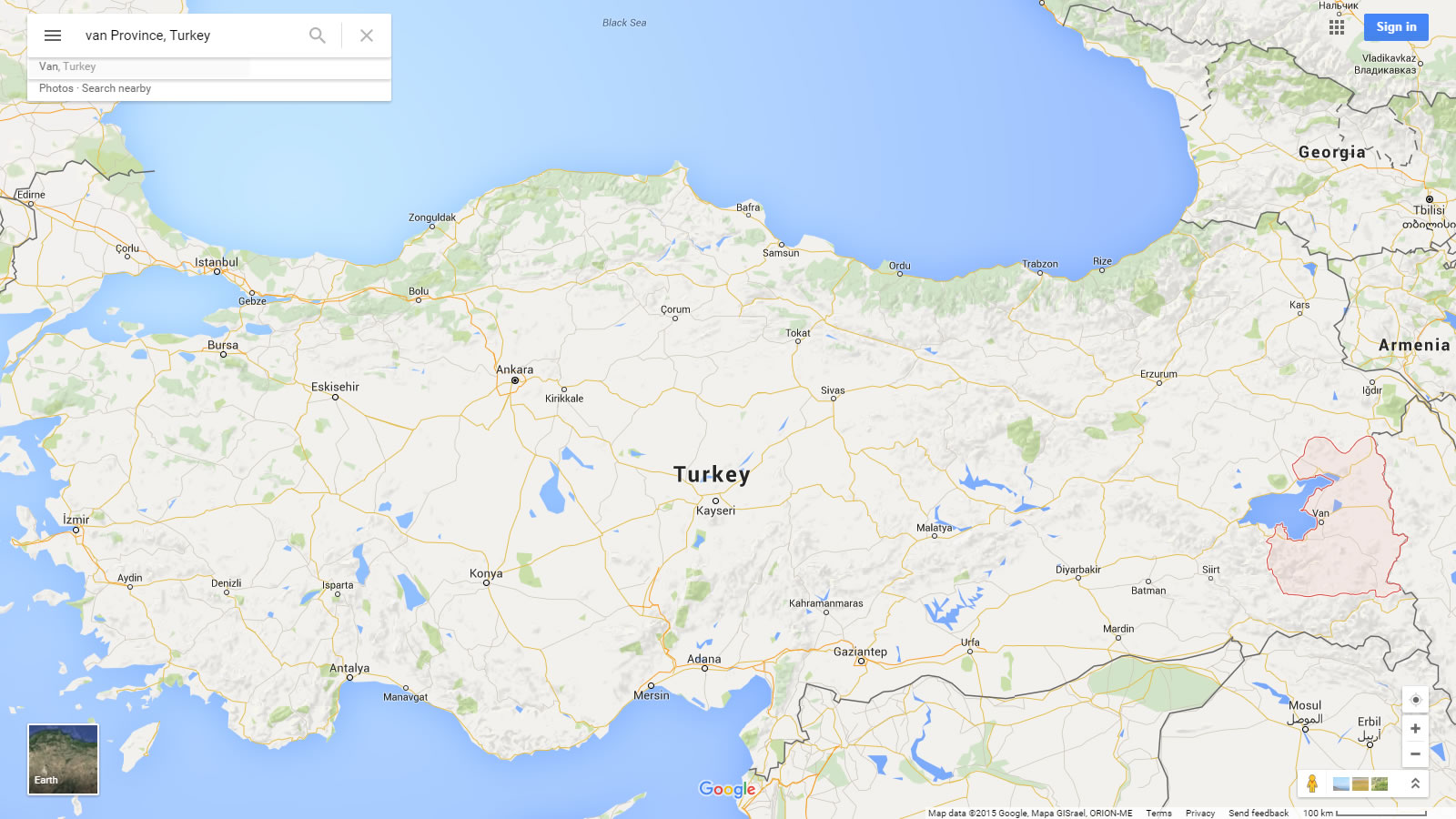 van haritasi turkiye