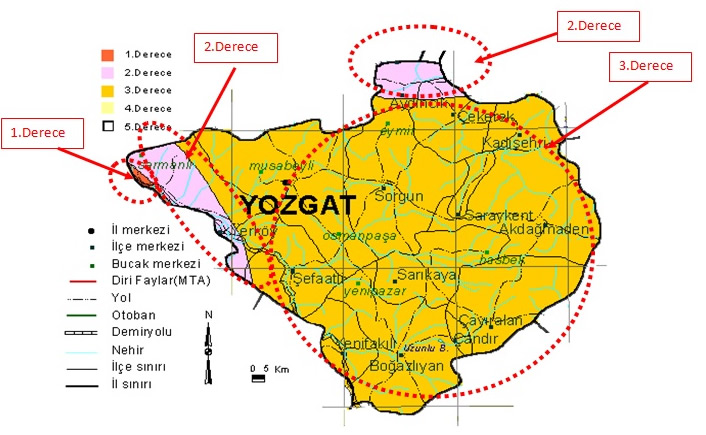 yozgat deprem haritasi