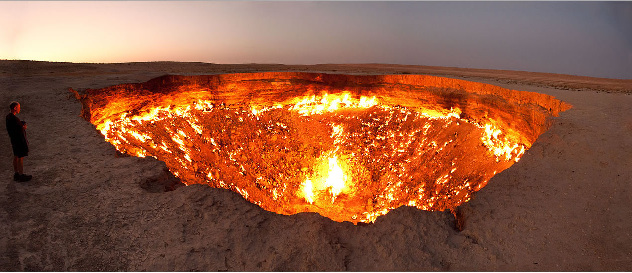 darvasa gaz krater turkmenistan